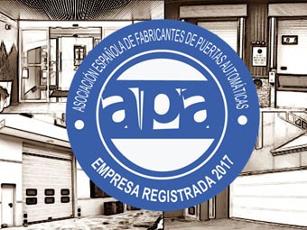 Sello y Registro APA de Empresas Instaladoras y Mantenedoras de Puertas Automáticas